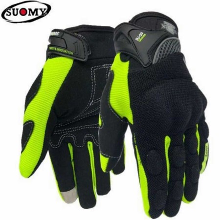 Suomy Motorcycle Riding Gloves – GREEN
