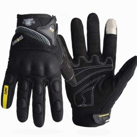 Suomy Motorcycle Riding Gloves – BLACK
