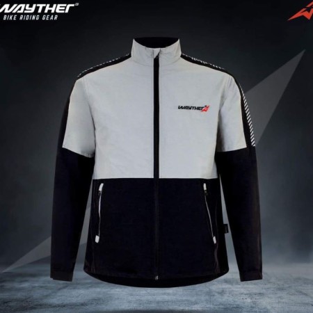 Wayther WINTER PREMIUM STYLING JACKET Specially for Motorcycle Biker Or Rider- Gray