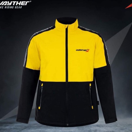 Wayther WINTER PREMIUM STYLING JACKET Specially for Motorcycle Biker Or Rider- Yellow