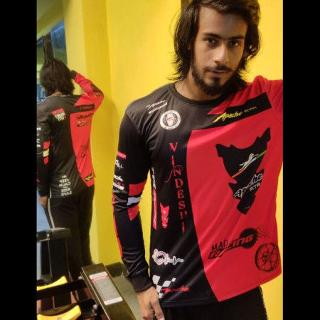 Jersey Tshirt T VS Apache 4V RTR Motocross Long Sleeve Motorcycle Racing Shirt Dirt Bike Downhill Jerseys For Riding/ Racing